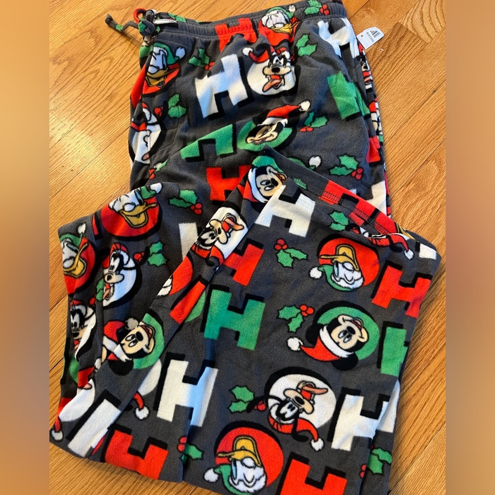 Christmas holiday - Disney Mickey Mouse fleece pajama bottoms lounge pants